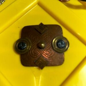 Baer Vintage Mixed Metals SF Pin Brooch Silver Bronze! Rare